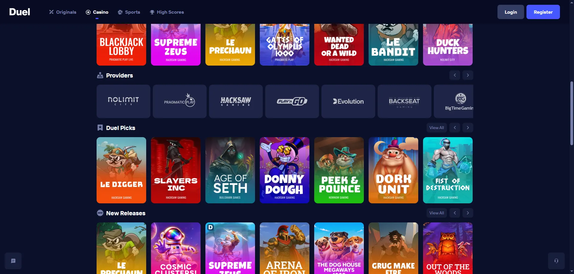 Duel Casino welcome bonus and rakeback offer for NZ players