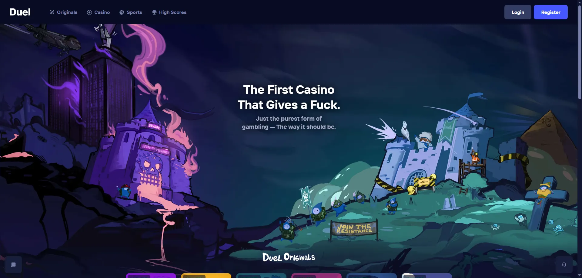 Duel Casino NZ overview — provably fair crypto casino 2026